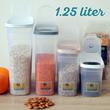 Magtároló edény 1,25L, műanyag, zárható kiöntőnyílással bulkshop Magtároló edény 1,25L, műanyag, zárható kiöntőnyílással bulkshop