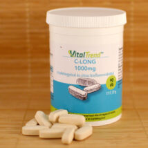 C-vitamin 1000mg nyújtott felszívódású, csipkebogyóval és citrus bioflavonoidokkal, 90 db tabletta (VitalTrend)