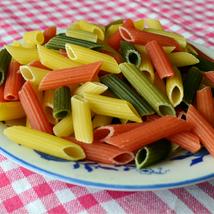 Tészta durum penne, színes, 500g