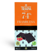 Trapa Collection 74% Málnás Étcsokoládé tábla 80g - bulkshop.hu