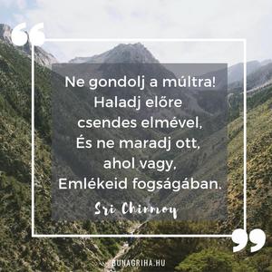 idézet Sri Chinmoy - ne gondolj a múltra 