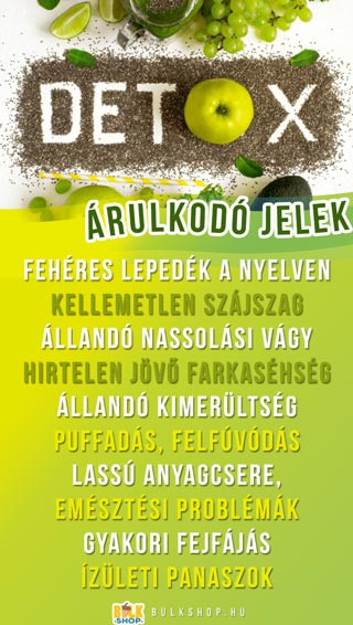 detox méregtelenítés tisztítókúra jele