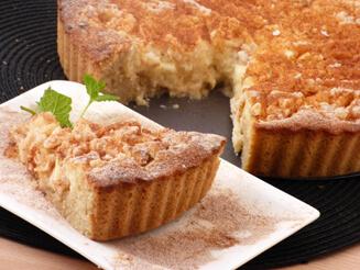 vegán gluténmentes almás pite recept pudinggal bulkshop