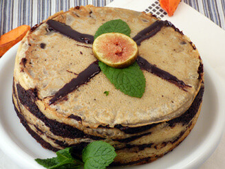 Csokoládés, kókuszkrémes palacsintatorta recept bulkshop vegán plantbased növényi alapú Csokoládés, kókuszkrémes palacsintatorta recept bulkshop vegán plantbased növényi alapú