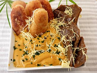 Vegán, kelt krumplikrokett recept bulkshop növényi alapú Vegán, kelt krumplikrokett recept bulkshop növényi alapú