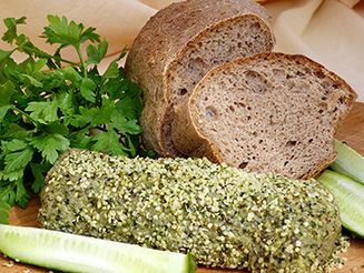 Lektinmentes kenyér kendersajttal vagy kenderkrémmel recept bulkshop növényi alapú vegán plantbased