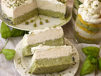 Matcha teás rizstorta vagy poharas desszert kókuszkrémmel vegán recept bulkshop plantbased növényi alapú Matcha teás rizstorta vagy poharas desszert kókuszkrémmel vegán recept bulkshop plantbased növényi alapú