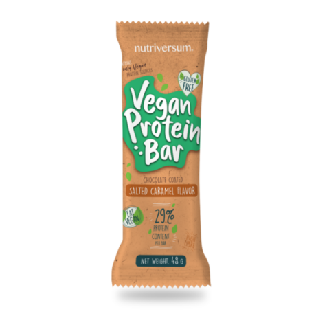Vegan Protein Bar 48g, sós karamell (Nutriversum) - Bulkshop