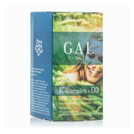 Gal k-komplex+d3-vitamin cseppek 20ml - bulkshop