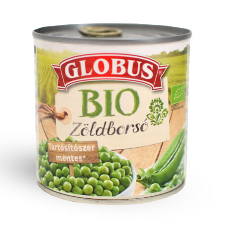 Globus bio zöldborsó konzerv - bulkshop
