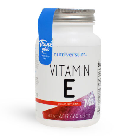 E-vitamin tabletta 60db Nutriversum - Bulkshop