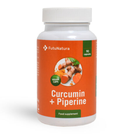 Kurkumin + piperin 500 mg, 90 kapszula, Futunatura - Bulkshop