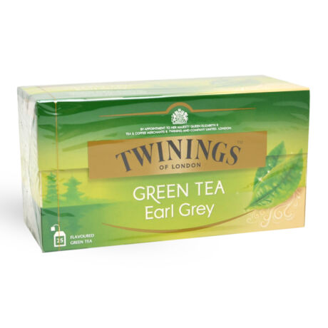 Twinings earl grey zöld tea filteres 25 db - Bulkshop