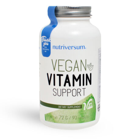 Vegan Vitamin Support kapszula 90db Nutriversum - Bulkshop