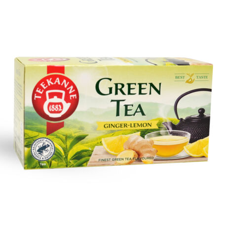 Teekanne zöld tea gyömbér-citrom filteres 20db - Bulkshop