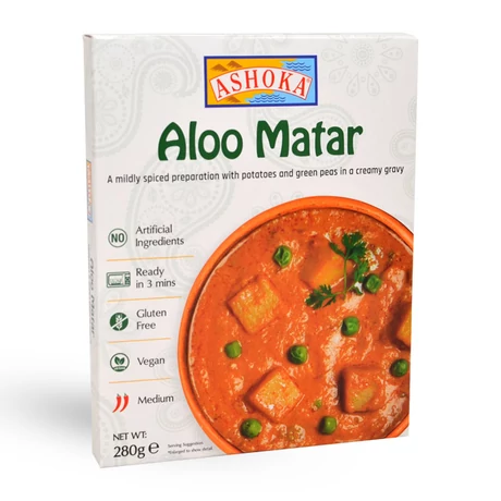 Aloo Matar készétel, 280g - Bulkshop