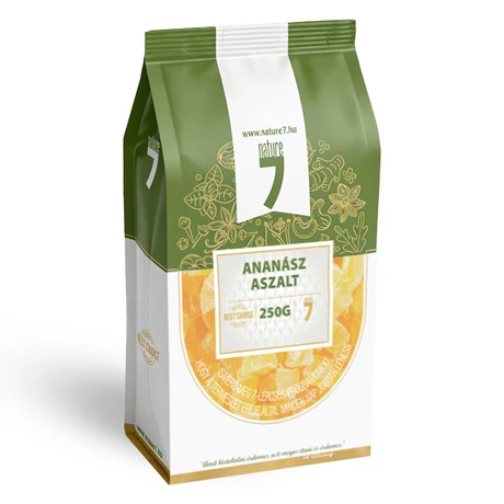 Nature7 aszalt ananász 250g - bulkshop.hu