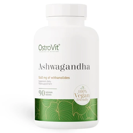 OstroVit Ashwagandha tabletta 90db, 375mg - bulkshop.hu