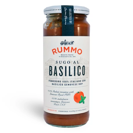 Rummo paradicsomos-bazsalikomos tésztaszósz 340g - bulkshop.hu