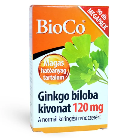 BioCo Ginkgo Biloba kivonat 120mg tabletta 90db - bulkshop.hu