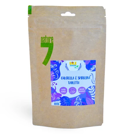 Chlorella &amp; Spirulina tabletta 500mg, 100g - bulkshop.hu
