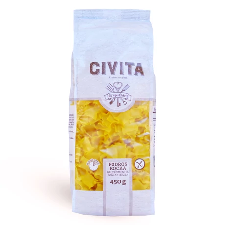 Civita kukorica száraztészta fodros nagykocka 450g - bulkshop.hu