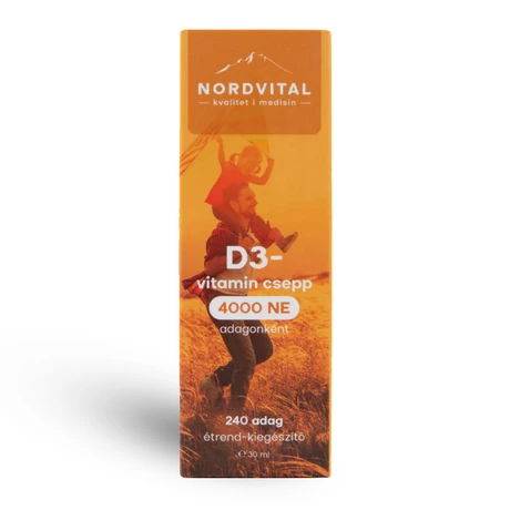 Nordvital D3-vitamin csepp 30 ml 240 adag - bulkshop.hu