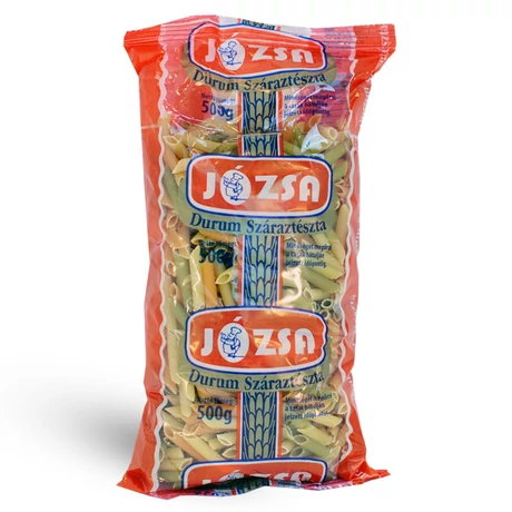 Józsa durum tészta 500g penne, színes