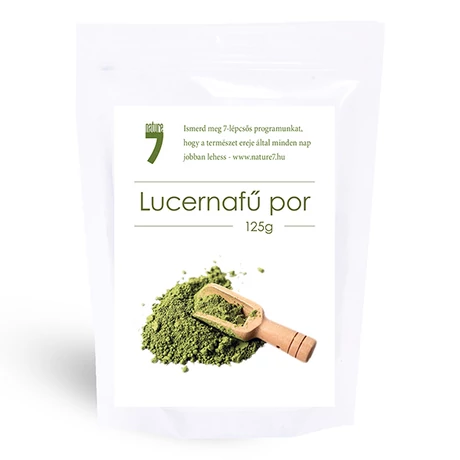 Nature7 lucernafű por 125g - bulkshop.hu
