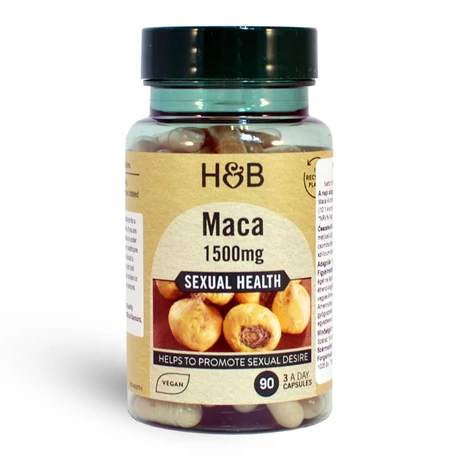 H&amp;B Maca kapszula 1500 mg 90db - bulkshop.hu