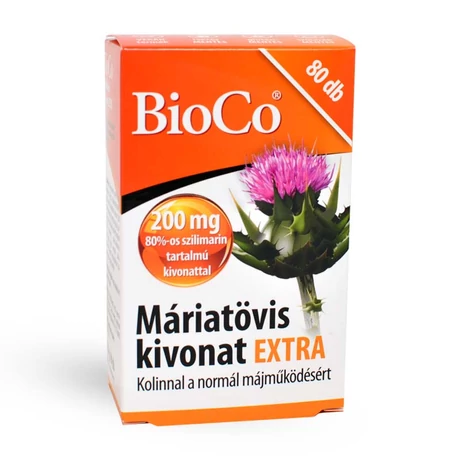 BioCo Máriatövis kivonat EXTRA filmtabletta, 80db - Bulkshop