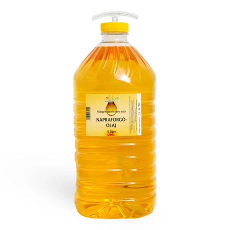 Napraforgó olaj 5 liter, hidegen sajtolt - bulkshop
