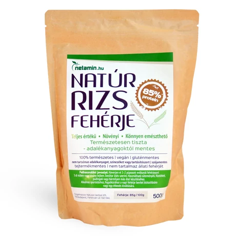 Netamin natúr rizsfehérje 500g - bulkshop.hu