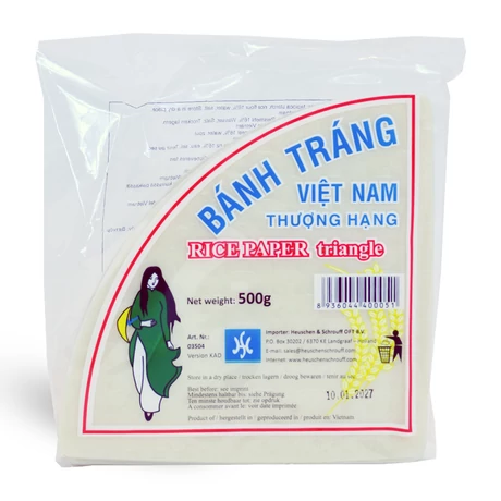 Bánh Táng rizspapír 16cm háromszög 500g - bulkshop.hu