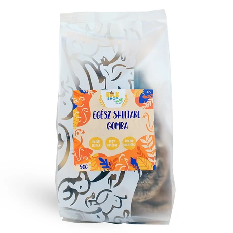 Bulkshop szárított egész shiitake gomba 50g - bulkshop.hu