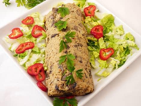 Rúdfasírt borsófehérje granulátumból növényi alapú vegán recept Rúdfasírt borsófehérje granulátumból növényi alapú vegán recept