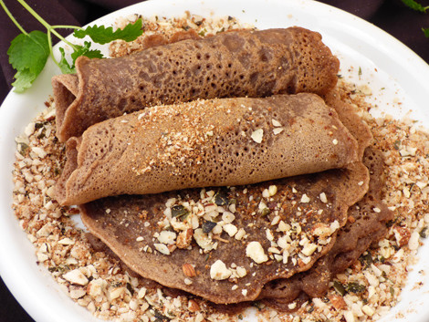 zöldbanán lisztes palacsinta magágyon recept bulkshop vegán plantbased növényi alapú zöldbanán lisztes palacsinta magágyon recept bulkshop vegán plantbased növényi alapú