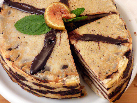 Csokoládés, kókuszkrémes palacsintatorta recept bulkshop vegán plantbased növényi alapú Csokoládés, kókuszkrémes palacsintatorta recept bulkshop vegán plantbased növényi alapú