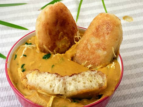 Vegán, kelt krumplikrokett recept bulkshop növényi alapú Vegán, kelt krumplikrokett recept bulkshop növényi alapú