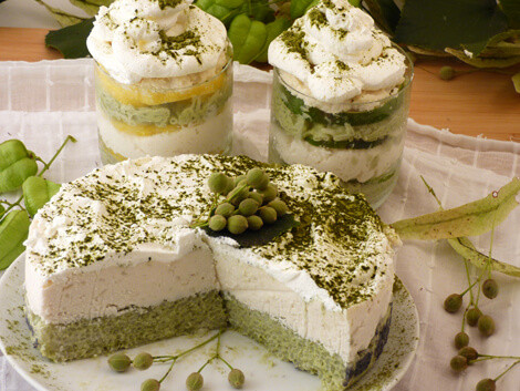Matcha teás rizstorta vagy poharas desszert kókuszkrémmel vegán recept bulkshop plantbased növényi alapú Matcha teás rizstorta vagy poharas desszert kókuszkrémmel vegán recept bulkshop plantbased növényi alapú