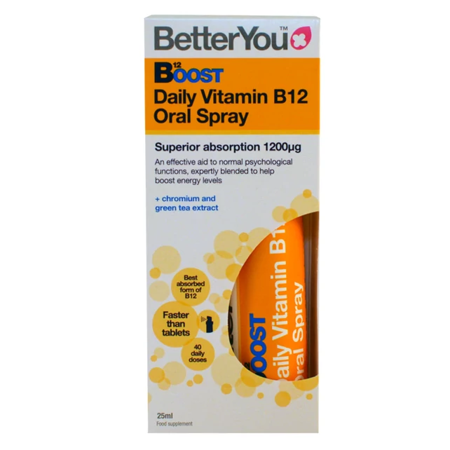 BetterYou B12 vitamin szájspray sárgabarack ízű 