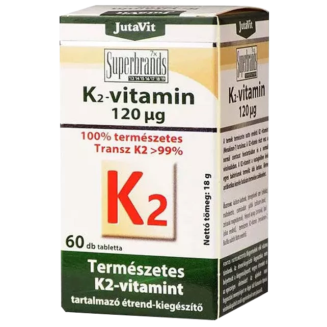 Jutavit K2 vitamin 60db tabletta 120mcg 