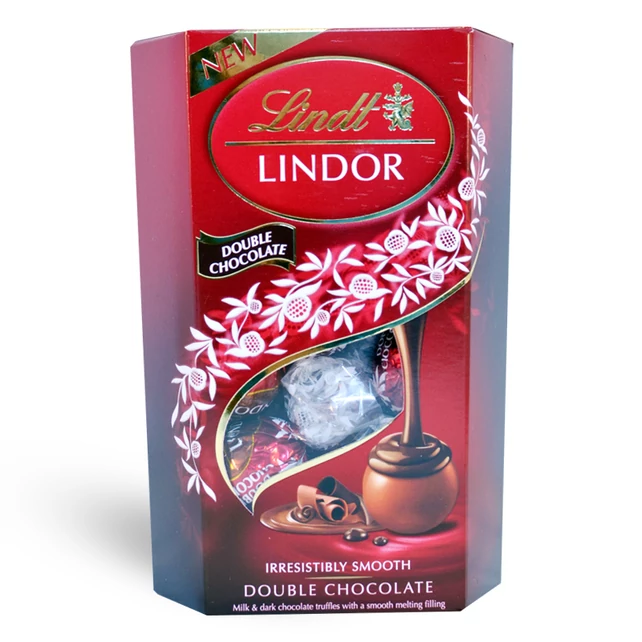Lindt Lindor Double Chocolate praliné 200g - bulkshop.hu