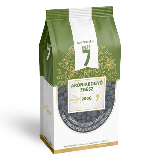 Nature7 szárított berkenyebogyó 200g arónia - bulkshop.hu