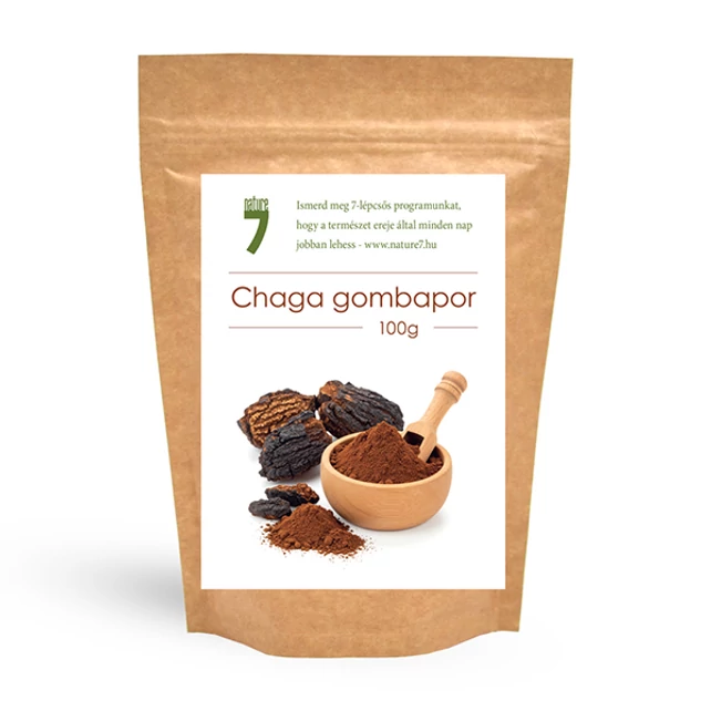 Nature7 chaga gomba por 100g - bulkshop.hu
