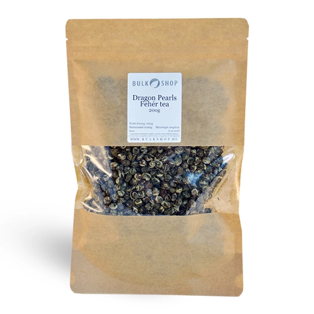 Bulkshop fehér tea 200g Dragon Pearls (Long Zhu) - bulkshop.hu