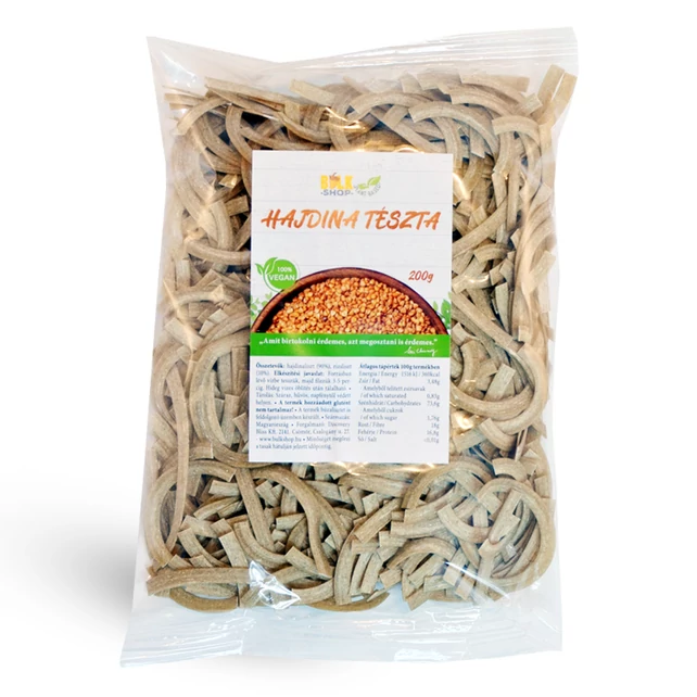 Hajdina tészta széles metélt 200g - bulkshop.hu