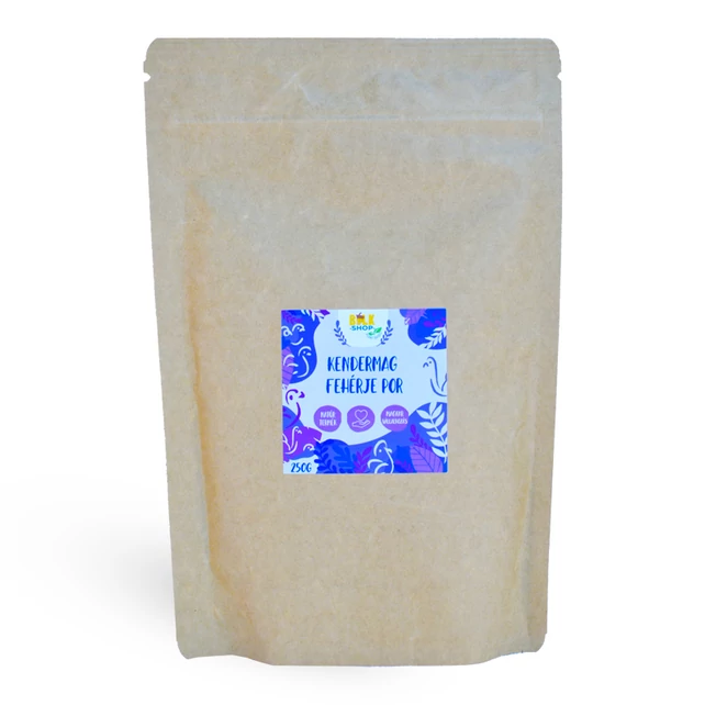 Kendermag fehérjepor 250g - bulkshop.hu