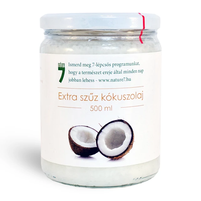 Nature7 extra szűz kókuszolaj 500ml - bulkshop.hu