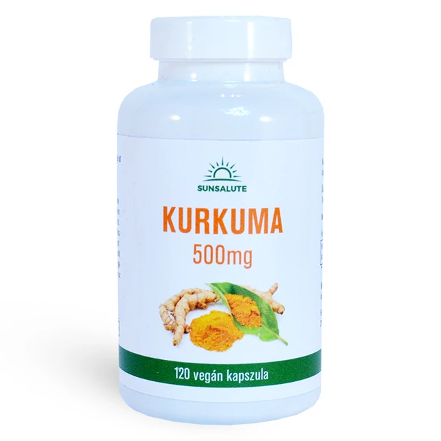 Sunsalute kurkuma kapszula 120db, 500mg - bulkshop.hu